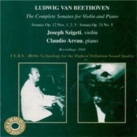 Grammofono 2000 : Arrau - Beethoven Violin Sonatas 1-3 & 5

